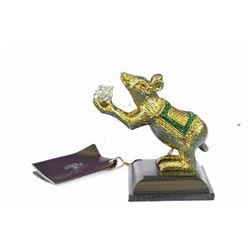 Gold Plexiglases Mouse Sculpture
