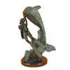 Image 6 : Scuba Diver Bronze Sculpture on Marble Base Figure