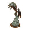 Image 9 : Scuba Diver Bronze Sculpture on Marble Base Figure