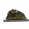 Image 7 : Lambeaux Two Lesbian Girl Bronze Sculpture on Marble Base Figurine