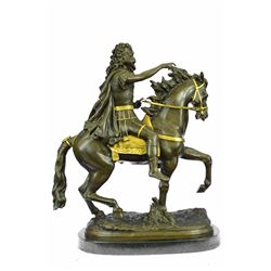 King Louis XV of France on Horseback Bronze Sculpture