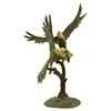 Image 6 : Unbelievable Large Dueling Eagles Captivating Bronze Sculpture