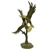 Image 7 : Unbelievable Large Dueling Eagles Captivating Bronze Sculpture