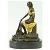 Image 1 : Fantastic Bronze Sculpture Classical Statue on Marble Base