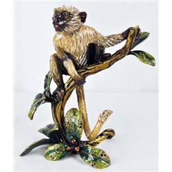 Monkey on Branch Jay Strong Water Sculpture