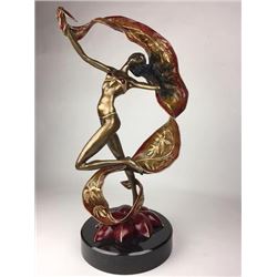 Absolutely Lovely French Bronze Sculpture With Cert. Signed by the Artist
