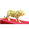 Image 2 : Gold Plexiglases With Glass Display Tiger Sculpture