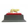 Image 3 : Gold Plexiglases With Glass Display Tiger Sculpture
