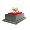 Image 6 : Gold Plexiglases With Glass Display Tiger Sculpture