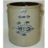 Image 1 : BLUE DEC. STONEWARE CROCK