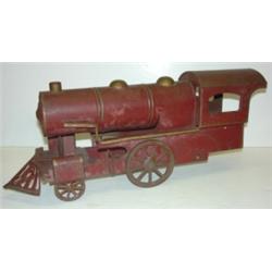 ANTIQUE TIN TOY TRAIN ENGINE