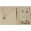Image 1 : NATURAL SAPPHIRE & DIAMOND JEWELRY SET