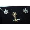 Image 1 : DIAMOND EARRINGS & PENDANT SET