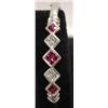 Image 1 : NATURAL RUBY & DIAMOND BANGLE BRACELET