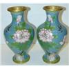Image 1 : PR. OF CLOISONN+ MANTEL VASES