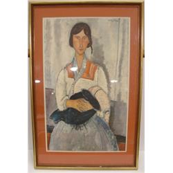 FRAMED MODIGLIANI PRINT