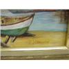 Image 4 : HANNERS, F. PAINTING OF BOATS AT DOCK