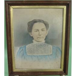 WALNUT AND GILT DEC. FRAME