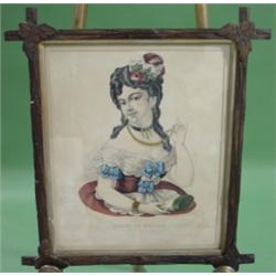 FRAMED CURRIER & IVES PRINT