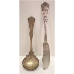 2 PC. LOT OF STERLING SILVER UTENSILS