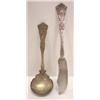 Image 1 : 2 PC. LOT OF STERLING SILVER UTENSILS