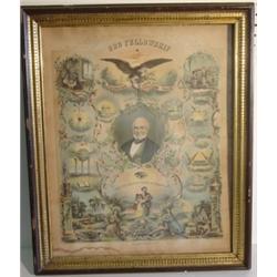 OHIO ODD FELLOWSHIP LITHOGRAPH