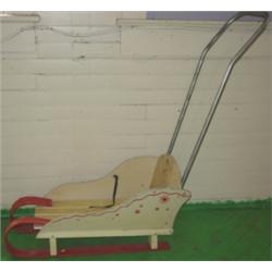 PRIMITIVE CHILD'S PUSH SLEIGH