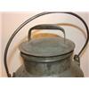 Image 2 : PRIMITIVE TIN MILK PAIL