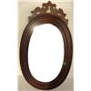 Image 1 : VICTORIAN WALNUT OVAL MIRROR