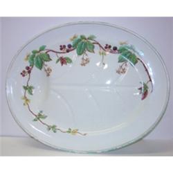 LG. FLORAL DEC. FISH PLATTER