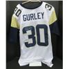 Image 1 : Todd Gurley Signed Rams Jersey With Leaf COA