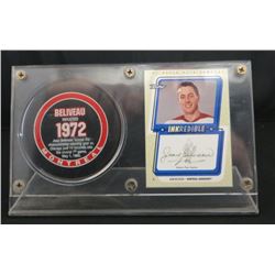 Jean Beliveau 99-00 Signed UD Retro Inkredible
