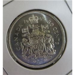 1965 Canadian Silver 50 Cent Coin