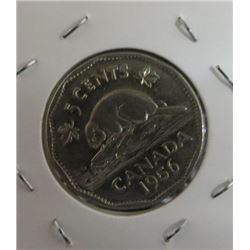 1956 Canadian 5 Cent Coin