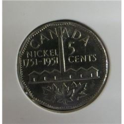 1951 Canadian King George Nickel