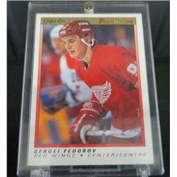 1990-91 OPC Premier #30 Sergei Fedorov RC