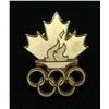 Image 1 : Olympic Flame Maple Leaf Collector Pin