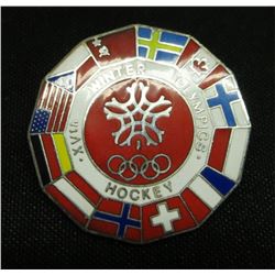 XVth Winter Olympics Hockey Collector Pin