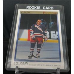 1990-91 OPC Premier #25 Tie Domi RC