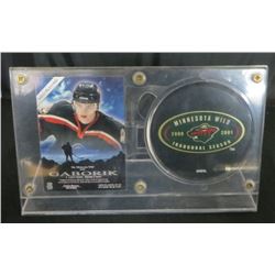 Minnesota Wild 2000-2001 Inaugural Season Puck