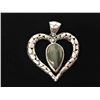 Image 1 : Labradorite Tear Drop In Heart Fancy Style Pendant