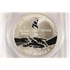 Image 1 : 1995-P US OLYMPICS CYCLING SILVER DOLLAR PCGS PR69