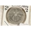 Image 1 : 1937-D GERMAN SILVER 2 MARK WITH SWASTIKA