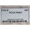 Image 3 : 1954-D FRANKLIN HALF DOLLAR PCGS MS63