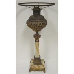 ORNATE MARBLE BASED BANQUET LAMP