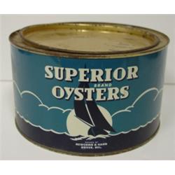 DOVER, DELAWARE OYSTER TIN