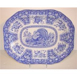 SPODE BLUE TRANSFERWARE MEAT PLATTER