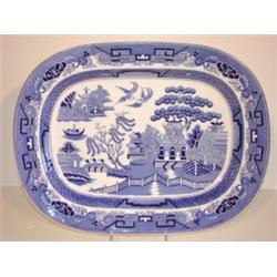 BLUE TRANSFERWARE MEAT PLATTER