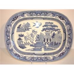 BLUE TRANSFERWARE MEAT PLATTER