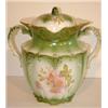 Image 1 : FLORAL DEC. DOUBLE HANDLED URN W/LID